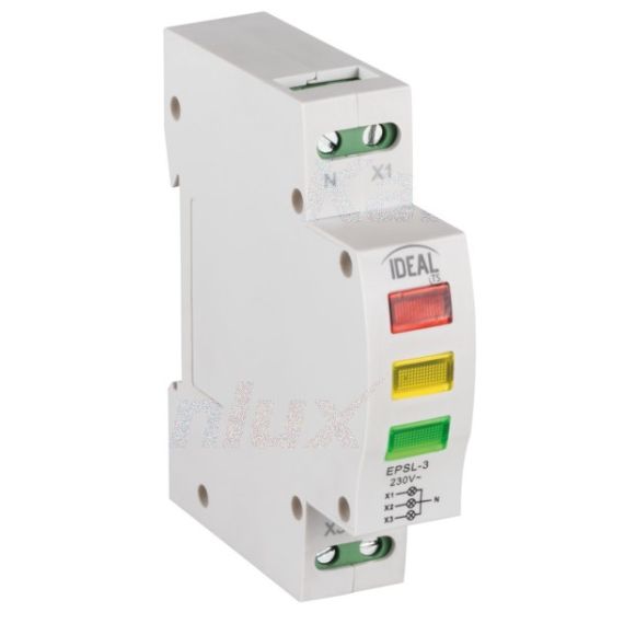 Indicatore di tensione per guida DIN KLI-RGY Kanlux Indicatore di tensione per guida DIN KLI-RGY Kanlux